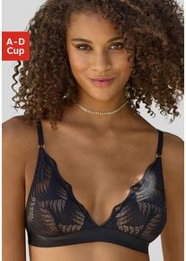 Lascana Bralette 'Marla' schwarz Gr. 70 Cup A für Damen. Mit Spitze. Ohne Bügel