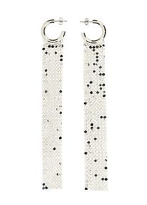 Paco Rabanne Ohrringe - Cascading Silver Earrings With Butterfly Clasp - Gr. unisize - in Silber - für Damen