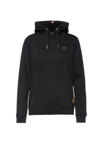 Kleinigkeit Love Hoodie Damen - schwarz - Gr. S - Baumwolle/Polyester