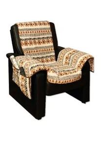 Bestlivings Sesselschoner Lammflor 147 x 147cm beige gemustert