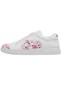 Sneaker DOGO "Ace Low-Top Sneaker Pink Paradise Damen Sneaker", Damen, Gr. 40, Normalschaft, wei&szlig;, Lederimitat, Schuhe Sneaker, Handgefertigt
