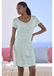 Vivance Dreams Nachthemd mehrfarbig Gr. 32/34 für Damen. Mit V-Ausschnitt. Bequem