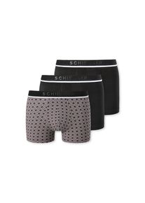 Schiesser Boxershorts Shorts im 3 Pack Organic Cotton uni gemustert mehrfarbig