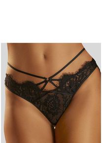Lascana String schwarz Gr. 44/46 für Damen. Körpernah