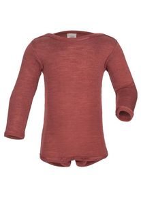 Engel Baby-Body Langarm Mit Druckverschluss Schulter Merinounterwäsche Kinder (Größe 50/56 |rot)
