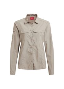 Craghoppers Nosilife Adventure Langarm Bluse III Bluse Damen (Gr 46 |grau)