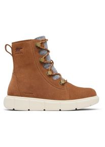 Sorel Explorer III Joan Waterproof Winterschuhe Damen Freizeit (Gr 10 |braun |wasserdicht)