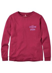 Passenger Woodcut Recycled Cotton L/S T-Shirt Longsleeve Damen (Gr S |rosa)