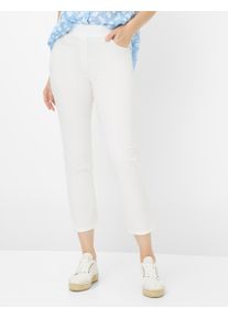Raphaela by Brax Damen Five-Pocket-Hose Style PAMINA 6/8 WHITE, weiß, Gr. 38