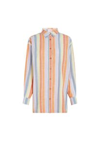 O`Neill O'NEILL Damen Hemdblusenkleid "O'NEILL BEACH VINTAGE LONG SHIRT"vintage stri, sportlich, Gr. XS, Obermaterial: 55% Baumwolle, 45% Viskose, Kleider