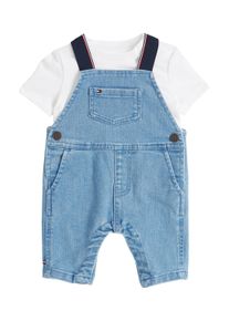 Tommy Hilfiger Shirt & Hose »DENIM DUNGAREE«, T-Shirt und Latzhose im Set für Kinder bis 2 Jahre