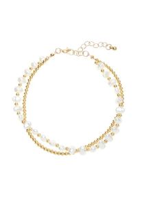 Lascana Fußkette mehrfarbig Gr. für Damen. Mit Zierperlen