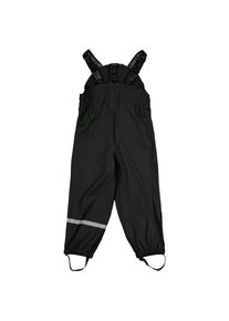 Mikk-line PU Rain Pant w Suspension 104 Recycled Regenset Kinder (Gr 128 |schwarz |wasserdicht)