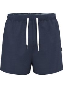 Bugatti Herren Badeshorts "Charlie"imperial navy, sportlich, Gr. XXXL, unifarben, Polyester, Badehosen, Seersucker Struktur