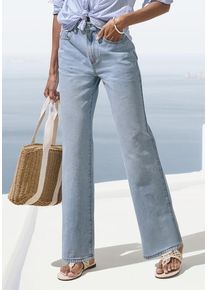 Lascana Weite Jeans blau Gr. 34 für Damen. Figurumspielend. Nachhaltig.