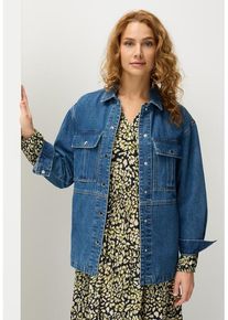 Lascana Jeansjacke blau Gr. 42 für Damen. Figurumspielend. Nachhaltig.