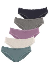 Vivance Jazz-Pants Slips mehrfarbig Gr. 32/34 für Damen. Mit Schleife. Körpernah. Nachhaltig.
