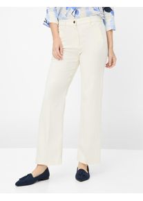 Raphaela by Brax Damen Marlenehose Style PEGGY FLARED ECRU, cremeweiß, Gr. 38