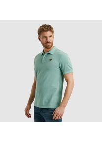 PME-Legend PME LEGEND Herren Poloshirt "Short sleeve polo garment dyed pique", blau, casual, Gr. L, unifarben, Jersey, Obermaterial: 100% Baumwolle, Shirts, mit