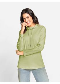 Inspirationen Damen Langarmshirt "Shirt", grün, Gr. 36, unifarben, 100% Baumwolle, Shirts