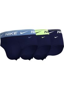 NIKE UNDERWEAR Herren Slip "HIP BRIEF 3PK", Gr. Sbl vid, bl beyond, brly vlt, bl vid, Jersey, Obermaterial: 83% Polyamid, 9% Lyocell, 8% Elasthan,