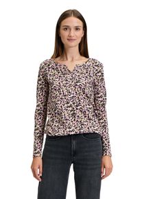 BETTY & CO BETTY & CO Damen Kurzarmshirt "Betty & Co Casual-Shirt mit Gummizug", braun, casual, Gr. M, Obermaterial: 50% Baumwolle, 50% Modal., Shirts, Druck