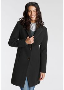 Laura Scott Damen Kurzmantel, schwarz, casual, Gr. 46, unifarben, Web, Obermaterial: 100% Polyester. Futter: 100% Polyester, Mäntel, perfekt für den