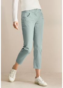 Cecil Damen Stoffhosecool salvia grün, casual, Gr. 36, unifarben, Web, 97% Baumwolle, 3% Elasthan, Hosen, 4-Pocket Style