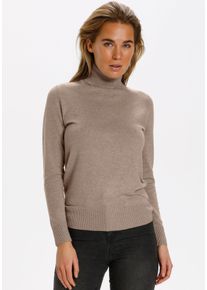 Saint Tropez Damen Rollkragenpullover "J2046, MilaSZ Rollneck", braun, modisch, Gr. L, Strick, Obermaterial: 80% Viskose, 20% Polyamid, Pullover