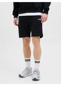 Jack & Jones JACK & JONES Herren Sweatshorts "JPSTGORDON BEAU SWEAT SHORTS LNG", schwarz, modisch, Gr. XS, unifarben, Web, Obermaterial: 80% Baumwolle, 20%