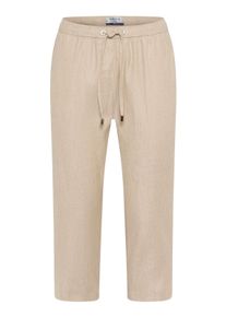 Damen Culotte "Style PHILIPPA CAPRI", beige, Gr. 42, RAPHAELA BY Brax, 61% Leinen, 18% Viskose, 18% Baumwolle, 3% Elasthan, Hosen