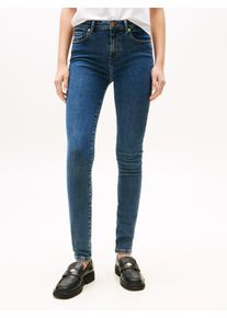 Tommy Hilfiger Damen Skinny-fit-Jeans "DNM DEE COMO SKINNY RW", blau, casual, Gr. 32, unifarben, Denim/Jeans, Obermaterial: 94% Baumwolle, 4%