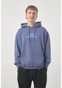 Cleptomanicx Herren Kapuzensweatshirt "Classic Hooded Delivering", blau, casual, Gr. XL, bedruckt, 100% Baumwolle, Sweatshirts, Locker geschnitten