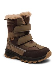 bisgaard Kinder Winterstiefel "bisgaard eddie tex", Gr. 27, schwarz, Textil, Leder, sportlich, Schuhe, Snowboots, Klettstiefel, Outdoor Schuh mit