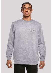 F4NT4STIC Herren Kapuzenpullover "Weihnachtstasse", grau, casual, Gr. L, Obermaterial: 50% Baumwolle, 50% Polyester, Pullover, Print
