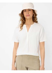 Brax Damen Kurzarmshirt "Style CAELEN", weiß, Gr. 36, 47% Baumwolle, 47% Modal, 6% Elasthan, Shirts
