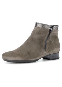 Gabor Damen Stiefelette "Pisa", Gr. 37, gold, Kalbsleder, klassisch, Schuhe, Blockabsatz, Ankleboots, Komortschuh in Weite H (= sehr weit)