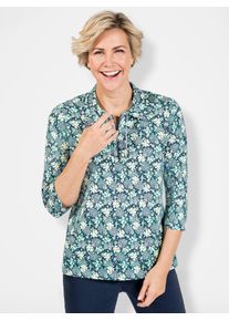 Classic Basics Damen Poloshirt "Shirt", bunt, Gr. 38, geblümt, gemustert, mehrfarbig, 100% Baumwolle, Shirts
