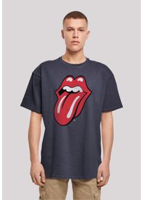 F4NT4STIC Herren T-Shirt "The Rolling Stones Zunge", blau, casual, Gr. XXL, Obermaterial: 100% Baumwolle, Shirts, Premium Qualität