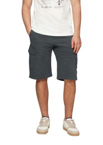 s.Oliver Herren Cargobermudas, grau, casual, Gr. 36, unifarben, Web, Obermaterial: 97% Baumwolle, 3% Elasthan, Hosen, mit Taschen