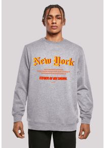 F4NT4STIC Herren Kapuzenpullover "New York CREW", grau, casual, Gr. XXXL, Obermaterial: 50% Baumwolle, 50% Polyester, Pullover, Print