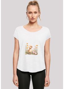 F4NT4STIC Damen T-Shirt "Niedliche Enten Ostereier", weiß, casual, Gr. M, Obermaterial: 100% Baumwolle, Shirts, Premium Qualität