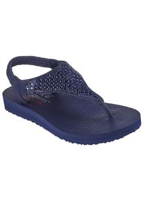 Skechers Damen Sandale "MEDITATION-ROCKSTAR", Gr. 39, blau, Lederimitat, modisch, Schuhe, Sommerschuh, Sandalette, Riemchensandale, mit Glitzersteinen
