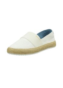 Gant Damen Espadrille "Raffiaville", Gr. 36, weiß, Textil, casual, Schuhe, Strandschuh, Slipper mit Bast-Verzierung