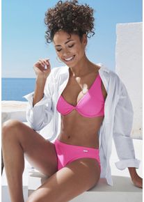 Venice Beach Damen Bikini-Hose "Lucky", pink, Gr. 38, Strukturmuster, Recycling-Polyamid, Badehosen, aus gerippter Strukturware