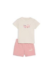 Puma Kinder Jogginganzug "Minicats Sandy Adventures T-Shirt und Shorts Set Kinder", weiß, Gr. 68, Obermaterial: 100% Baumwolle; Rippe: 80% Baumwolle,