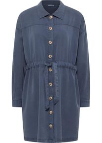 Mustang Damen Minikleid "Damen Style Bodie", blau, Gr. 44, Web, 100% Lyocell, Kleider