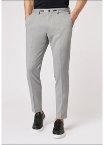 Roy Robson Herren Anzughose "Graue Drawstring Hose", grau, klassisch, Gr. 50, unifarben, 80% Polyester, 15% Viskose, 5% Elasthan, Hosen,