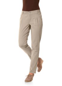 Heine Damen Chinohose, beige, Gr. 34, unifarben, 98% Baumwolle, 2% Elasthan, Hosen