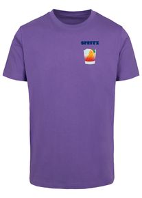 MisterTee Herren T-Shirt "MisterTee Herren Vintage Spritz Tee", lila, casual, Gr. XXL, unifarben, 100% Baumwolle, Shirts
